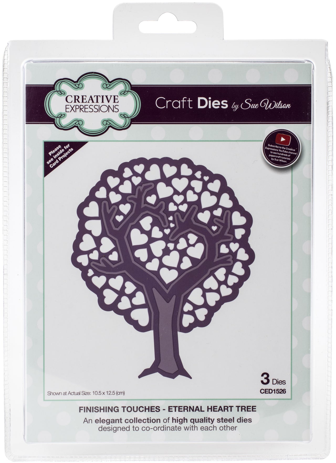 Creative Expressions Craft Dies By Sue Wilson - Finshing Touches-Eternal Heart Tree