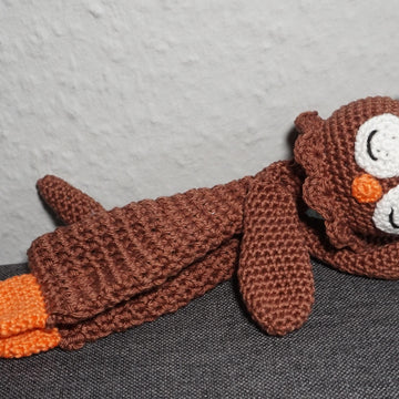 Crochet Pattern owl shaped cuddle cloth!