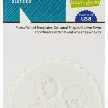 Lawn Fawn Lawn Clippings Stencils - Reveal Wheel: Seasonal Shapes