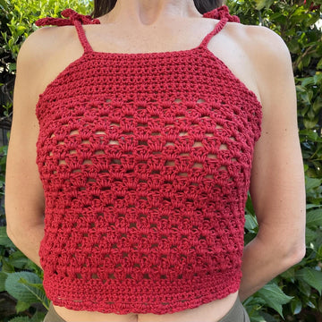 Granny Stitch Crochet Tank Top Pattern Easy Summer Singlet PDF Beginner Women’s Crochet Shirt DIY Crochet Top for Hot Weather or Festivals