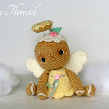 Vintage Gingerbread Angel Cookie Amigurumi