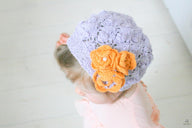 Violet lace hat
