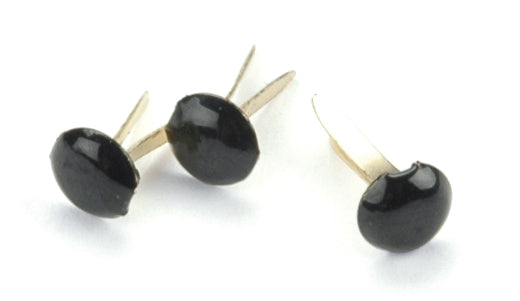 Creative Impressions Mini Metal Paper Fasteners 3mm 100/Pkg - Round - Black