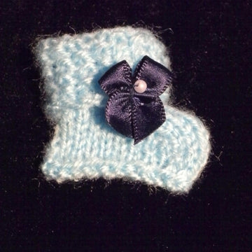 Mini booties, heart and flowers pram charms