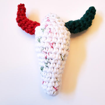 Steer Skull Christmas Ornament
