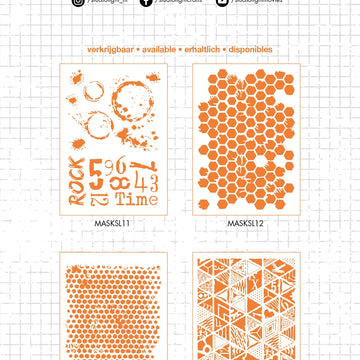 Studio Light Grunge Collection A5 Stencil - 560037