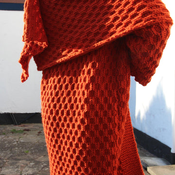 Honeycomb Coat and Shawl