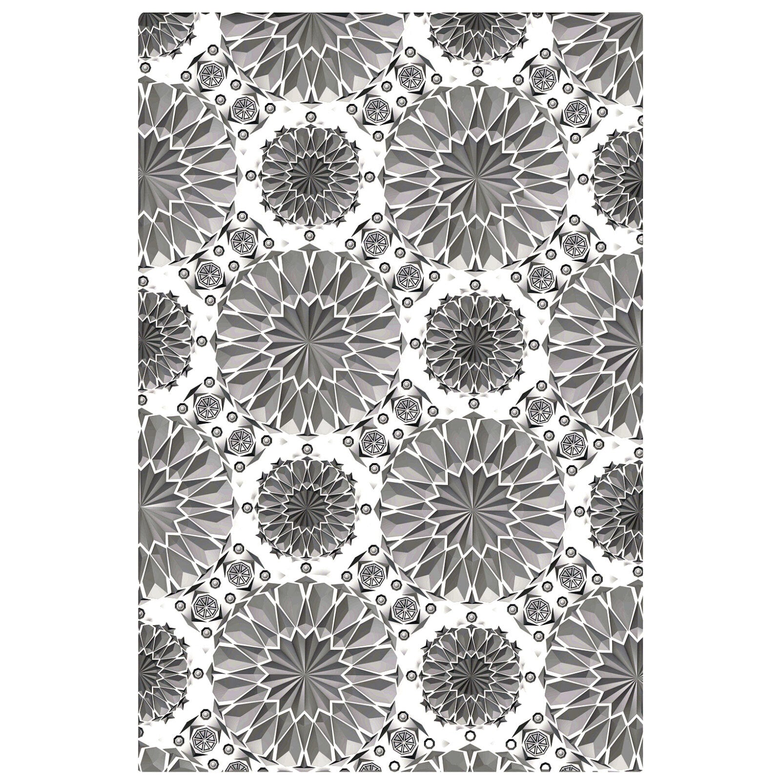 Sizzix 3-D Texture Fades Embossing Folder - Mini Kaleidoscope by Tim Holtz®