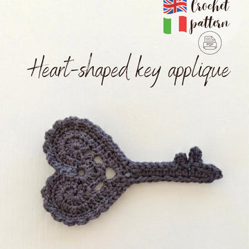 Vintage Heart Key Crochet Pattern