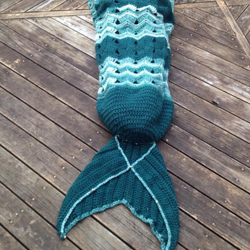 Mermaid Tail Crochet Blanket