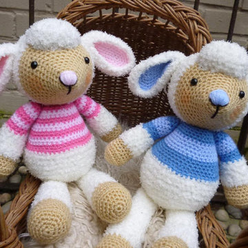Lulu and Lollo Lamb Amigurumi Crochet Pattern