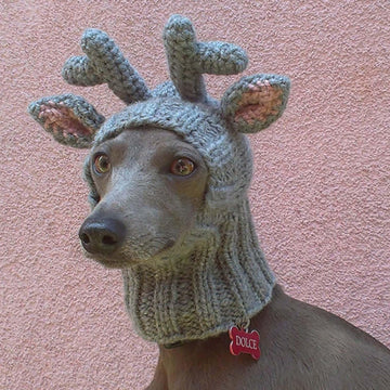 Reindeer Dog Hat with a Tassel