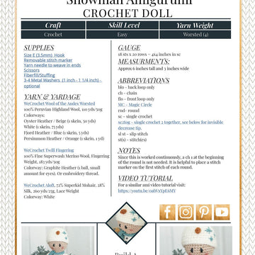 Snowman Amigurumi Doll