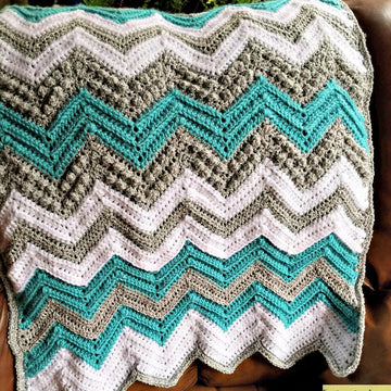 Tons of Texture Chevron Baby Blanket