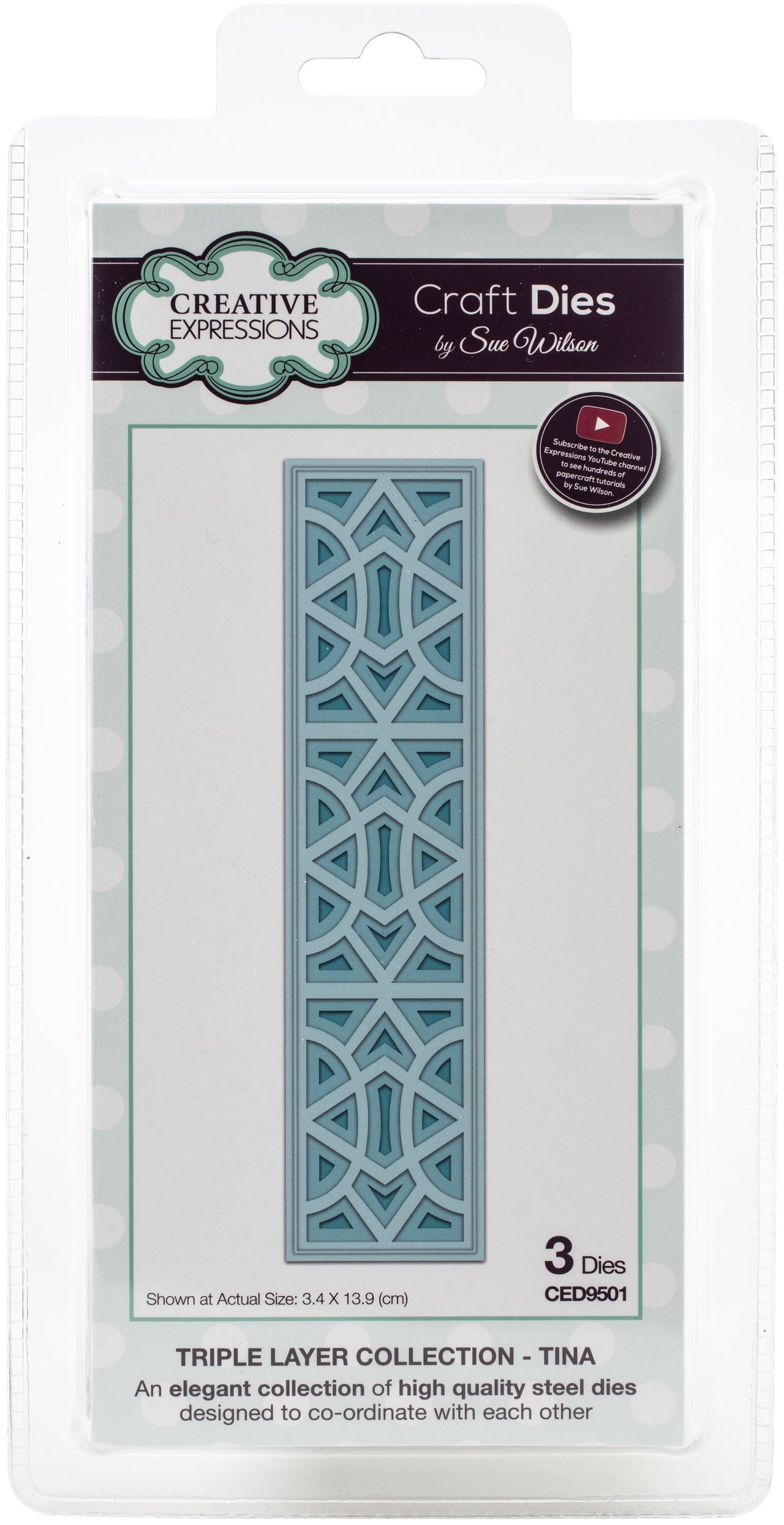 Creative Expressions Craft Dies By Sue Wilson - Triple Layer-Tina