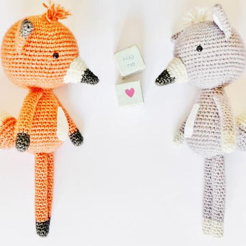 Crochet Fox and Wolf pattern 2 in 1