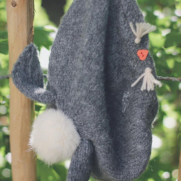 Gray Rabbit Beret