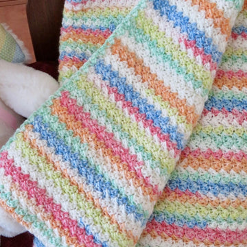 Suzette Snuggles Ice Cream Baby Blanket (DK weight)