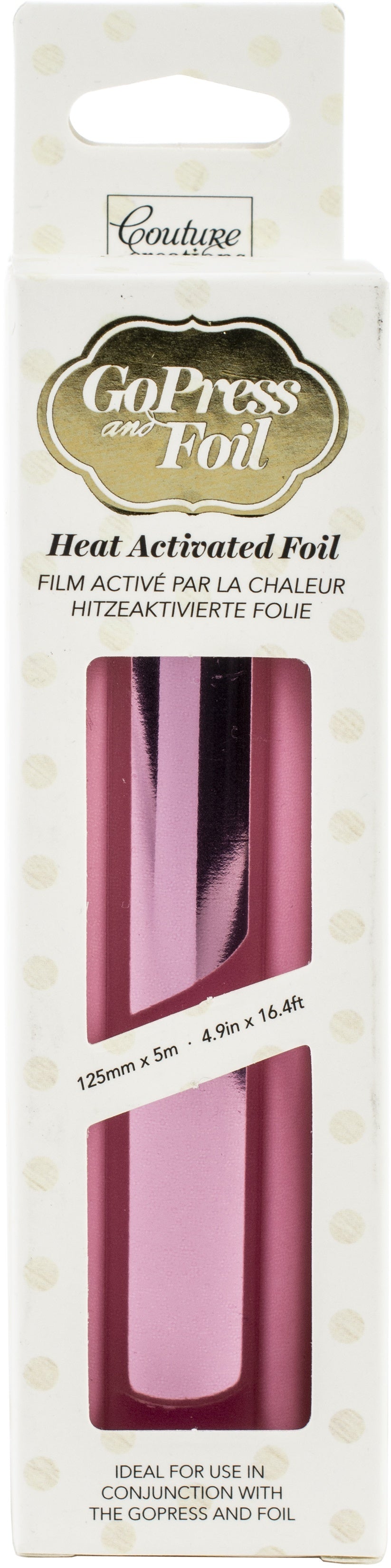 Artdeco Creations Couture Creations Foil 5"X16.4' - Muted Pink Foil-Mirror Finish