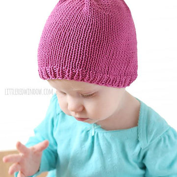 Little Knit Top Knot Hat