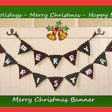 0804 Merry Christmas Banner