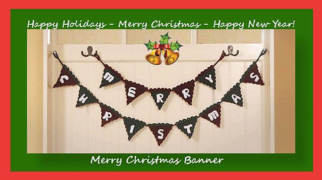0804 Merry Christmas Banner