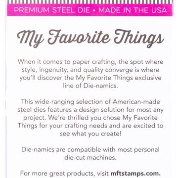 My Favorite Things Die-namics Die - Hip, Hip, Hooray