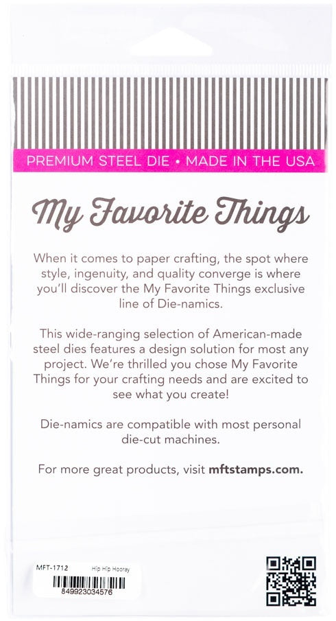 My Favorite Things Die-namics Die - Hip, Hip, Hooray