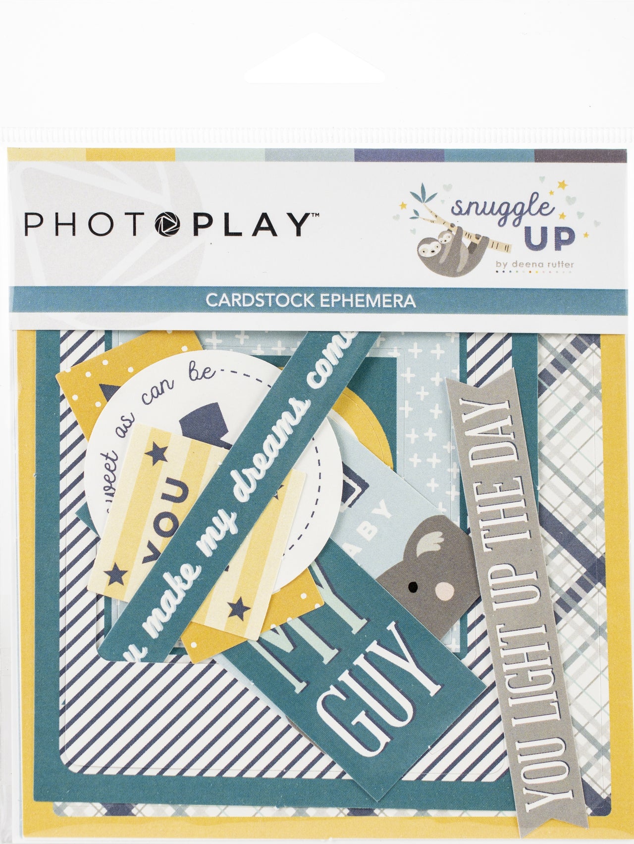 Photoplay Paper Snuggle Up Boy Ephemera Cardstock Die-Cuts - 563791