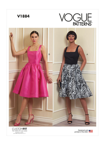Vogue Sewing Misses' Dress V1884 - Sewing Pattern