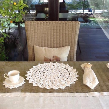 Crochet Placemat & Coaster Set N 109