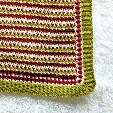 Faux Fair Isle Christmas Afghan