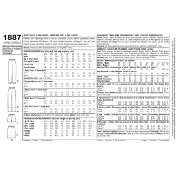 Simplicity Women's Trousers & Skirts 1887 - Sewing Pattern
