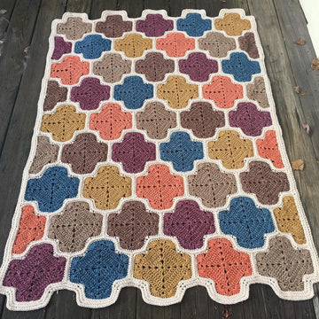 Meandering Lattice Afghan