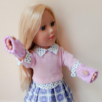 Pretty Wrist Warmers for Doll