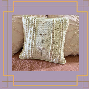 One, Two, Three Dragonflies Cushion