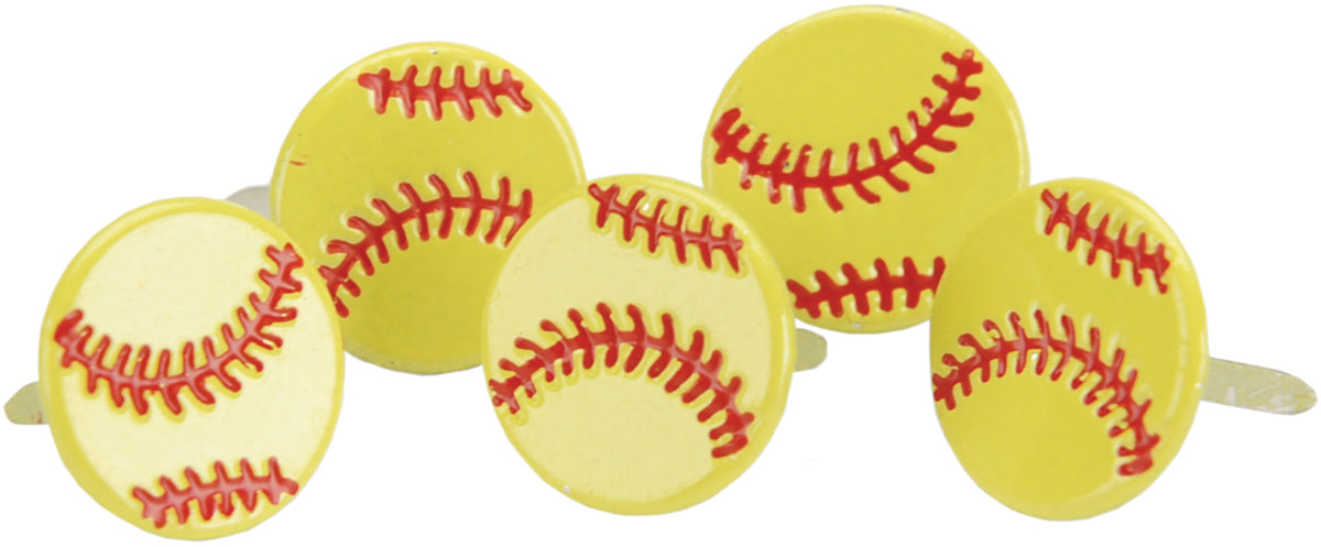 Eyelet Outlet Shape Brads 12/Pkg - Softballs