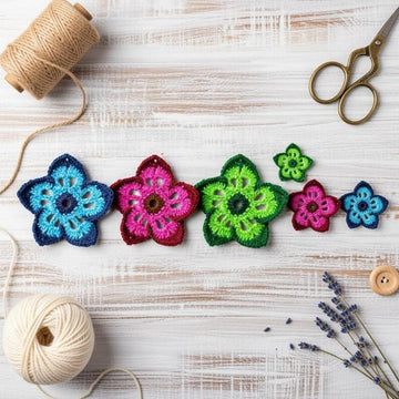 A crochet flower