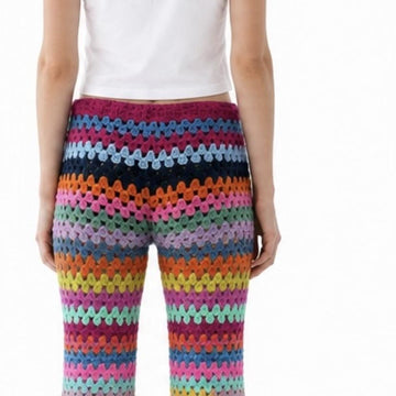 3/4 Crochet Flared Trousers