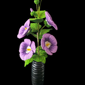 Crochet Hollyhocks flowers