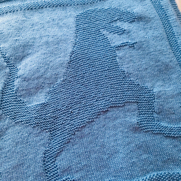Dinosaur Blanket Knitting Pattern