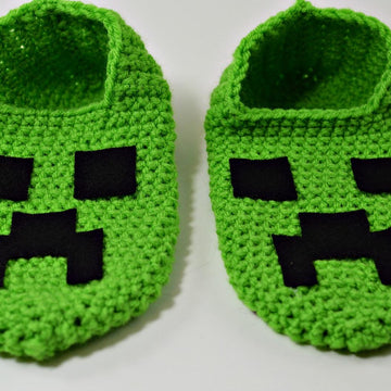 Minecraft Creeper Slippers