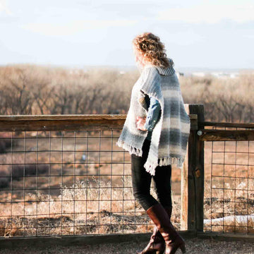 Braided Boho Poncho