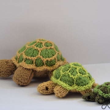 Three Tortoises Turtles Zoo Toy Knitting Pattern Snoo's Knits