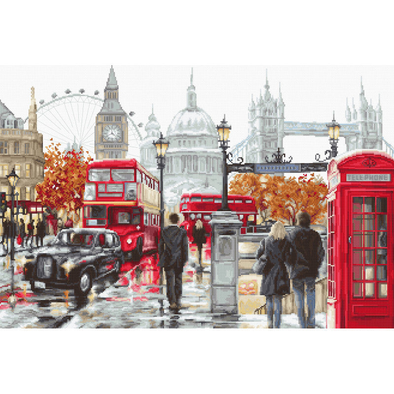Luca-S London Cross Stitch Kit - 46.5cm x 31cm