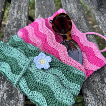 Wavy Chevron Glasses Case