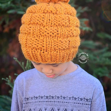 Basket Weave Slouch Beanie