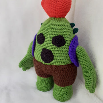 Crocheted cactus.