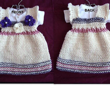 687 GIRLS KNIT DRESS OR SKIRT PATTERN