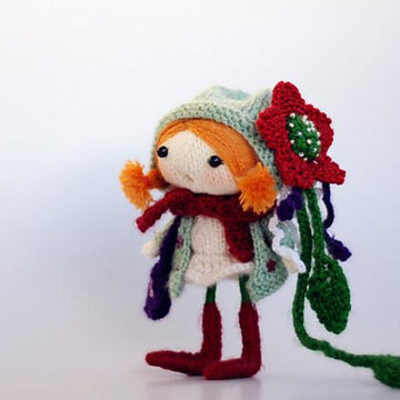 Floret. The Small Doll. She has a mouth with tongue. Wire in the legs